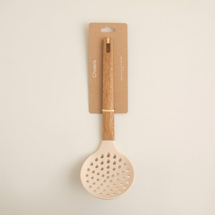 AGNİ AKASYA SERVICE COLANDER 31 CM Natural