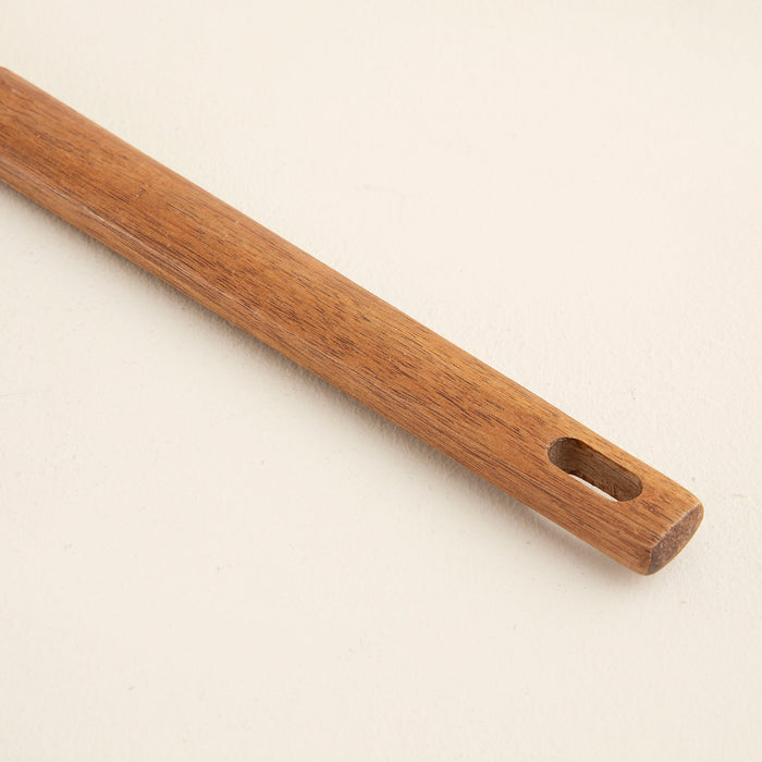 Agni Acacia Perforated Spatula 31 cm Natural