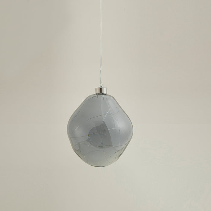 Zera Xmas Ball with Lighting S Light Grey