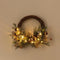 Egoro Xmas Half Wreath with Lighting Natural