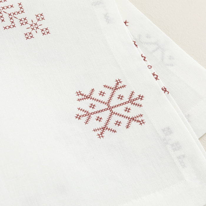 Pera Napkin 45X45 Cm Ecru / Bordeux