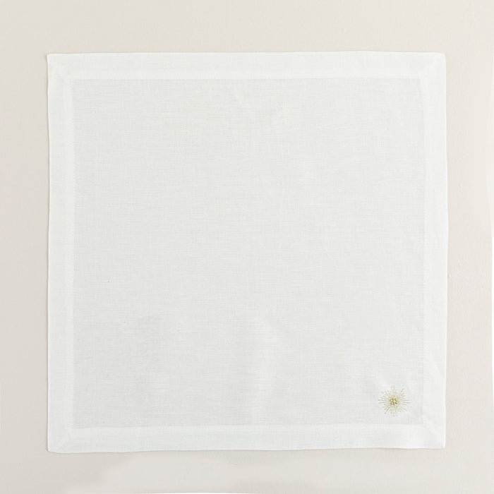 Sole Napkin 45X45 Cm Ecru/Gold