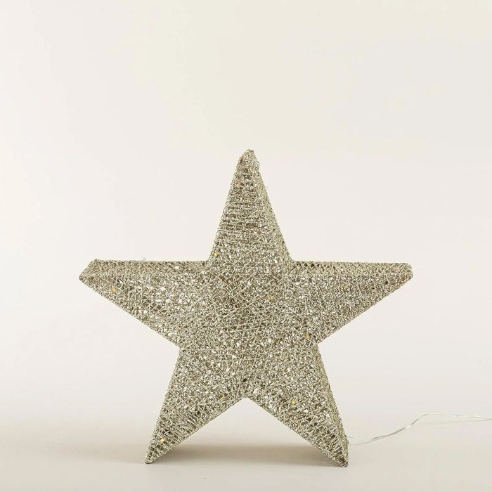 Star Decorative Object With Led 40 cm Natural