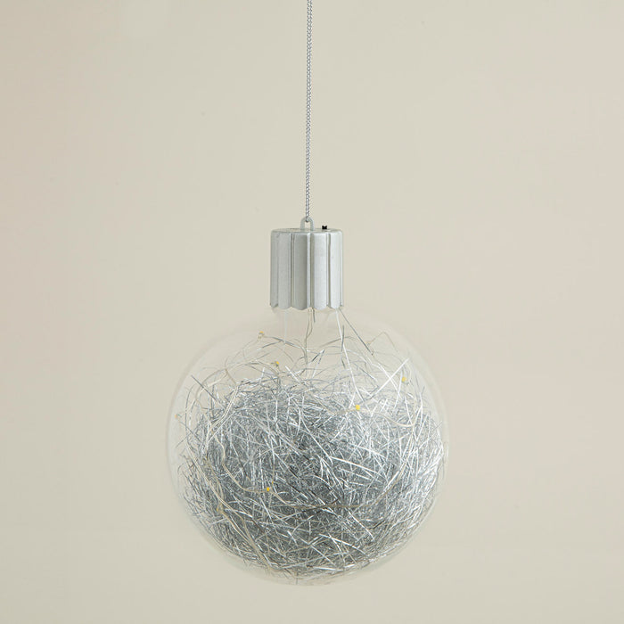 Dago Xmas Ball with Lighting TRANSPARENT/SILVER