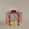 Pine Christmas Gftbox Decor With Led 25 Cm Silver