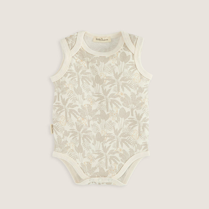 Jungle Sleeveless Printed Body Stone