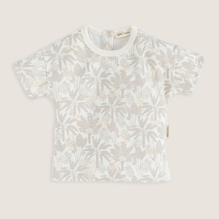 Jungle Printed Tshirt Ecru