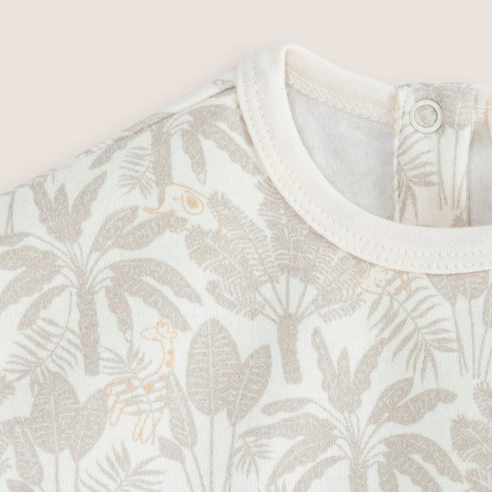 Jungle Printed Tshirt Ecru