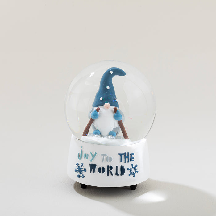 Joyo Snow Globe with Music Blue/White