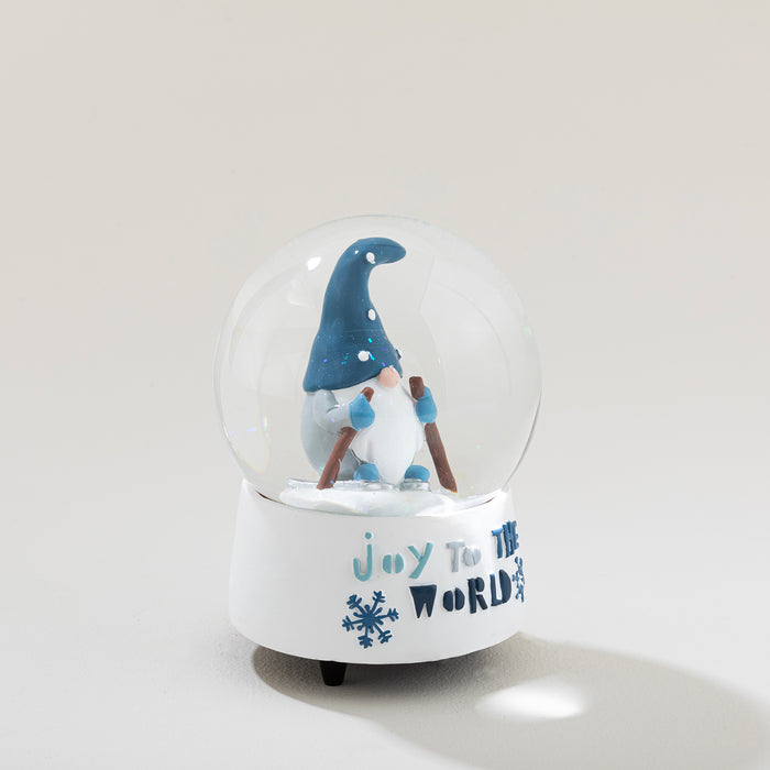 Joyo Snow Globe with Music Blue/White