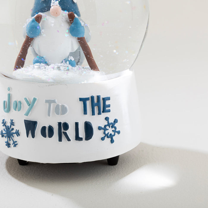 Joyo Snow Globe with Music Blue/White