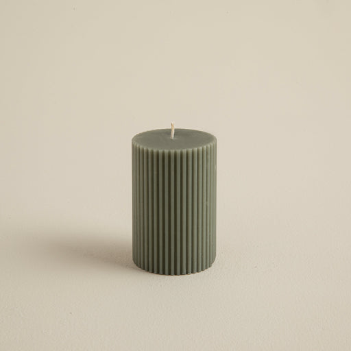Helen Pillar Candle 6x8 Cm Khaki