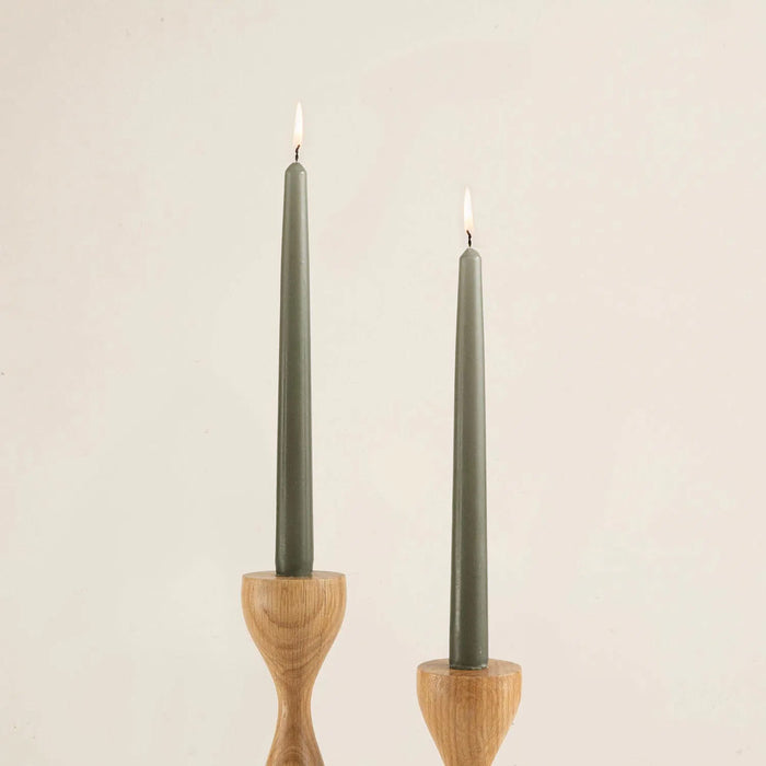 Helen Candle Set Of 2 25 Cm Khaki