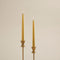 Gilded Candlestick Candle Set of 2 Gold