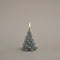 Pinely Pine Tree Candle 9 Cm Silver