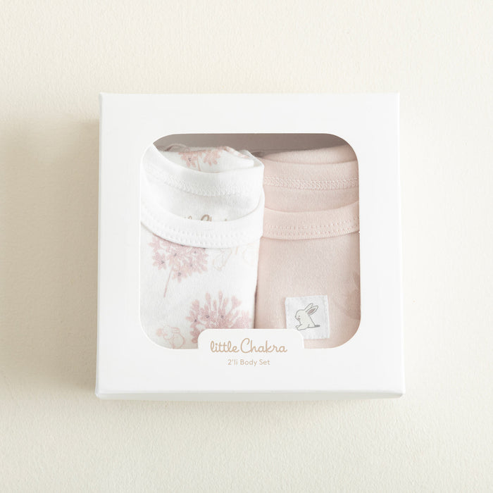 Secret Garden Newborn Sleeveles Body 2Pcs Powder/Ecru