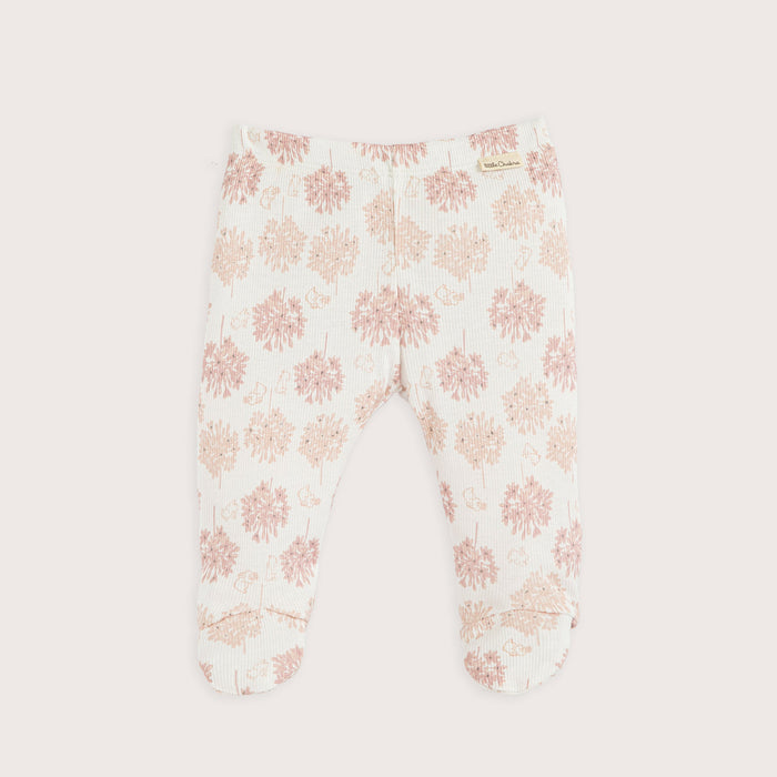 Secret Garden Newborn Footed Pants Ecru