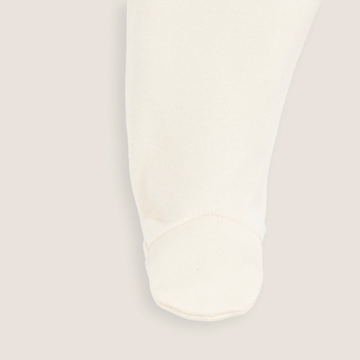 Jungle Newborn Footed Pants Ecru