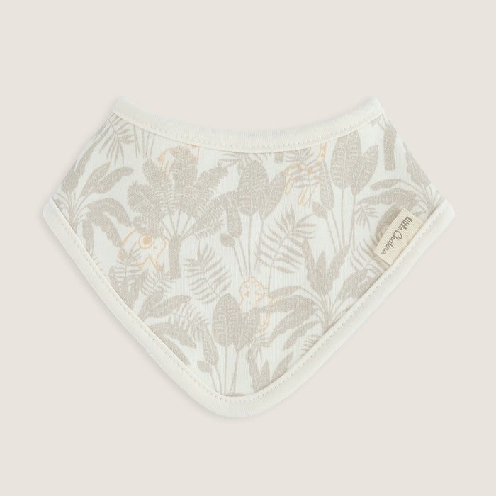 Jungle Newborn Bib Ecru