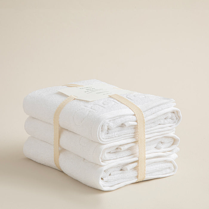 SOLID 3-Piece Towel Set 50x90 cm White