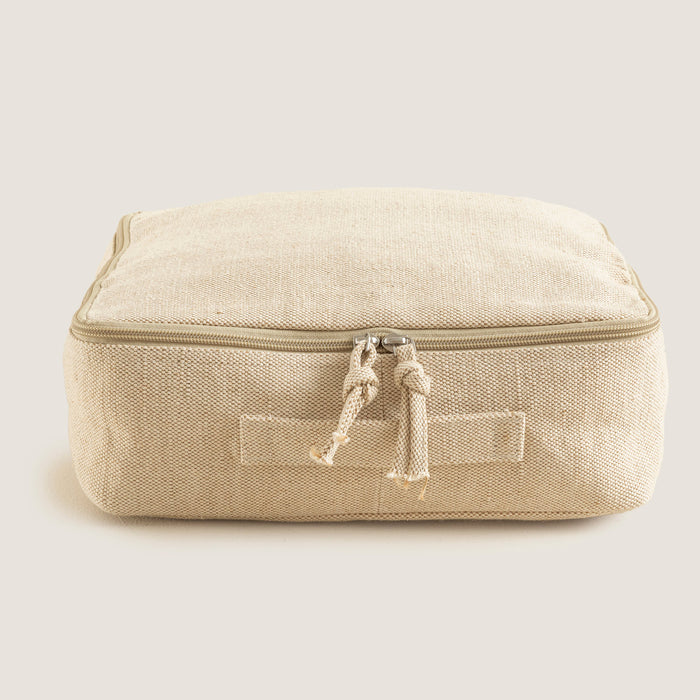 Juco Cosmetic Bag with Inner Pocket 40 x 30 x 13 Cm Natural