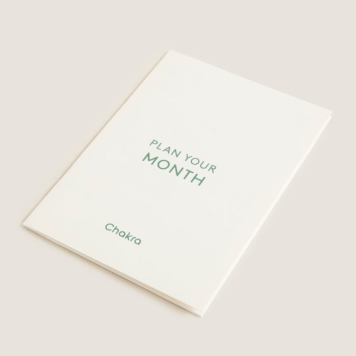 Monthly Planner Notebook A5 Natural