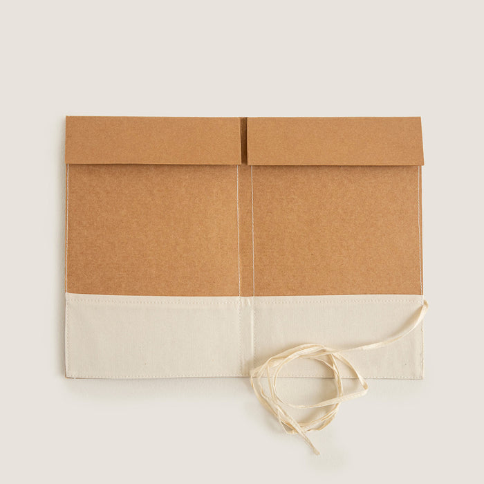 Kraft folder with Sutachi string closure- A5 Natural