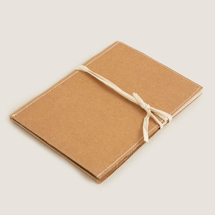 Kraft folder with Sutachi string closure- A4 Natural
