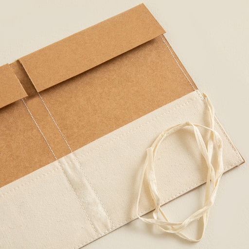 Kraft folder with Sutachi string closure- A4 Natural