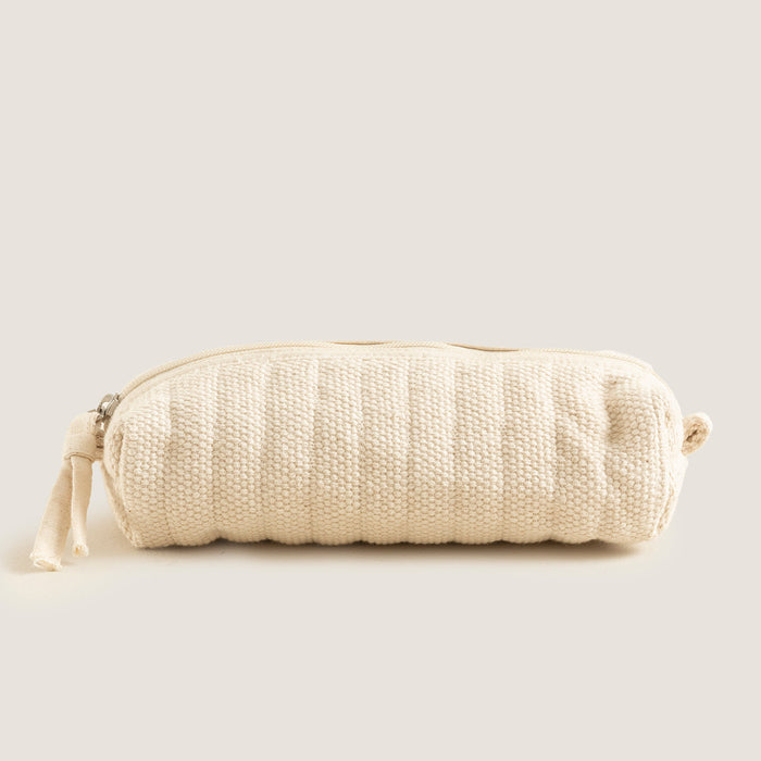 Shimma Woven Cotton Multipurpose Pouch 22x11 Cm Natural