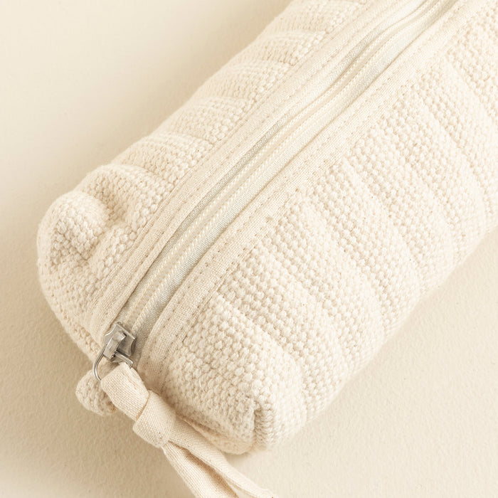 Shimma Woven Cotton Multipurpose Pouch 22x11 Cm Natural