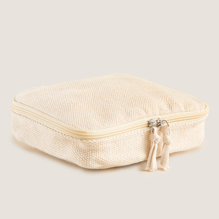 Viola Cotton Multipurpose Pouch 24x20 Cm Natural