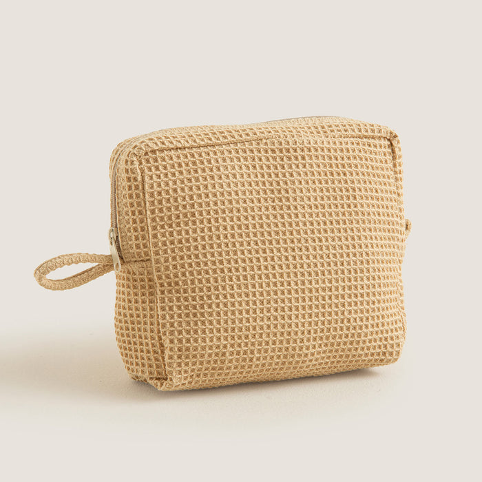 Tiarki Waffle Accessory Pouch 18X10,7 cm Natural