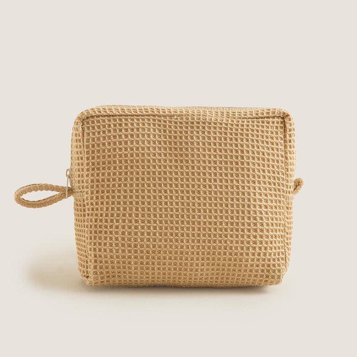 Tiarki Waffle Accessory Pouch 18X10,7 cm Natural