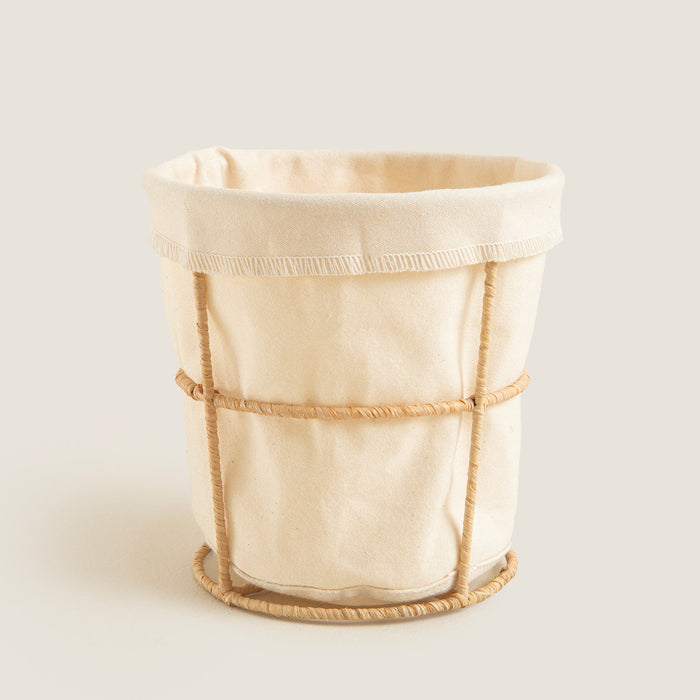 Breaddi Fabric Bread Basket 15x15 cm Natural