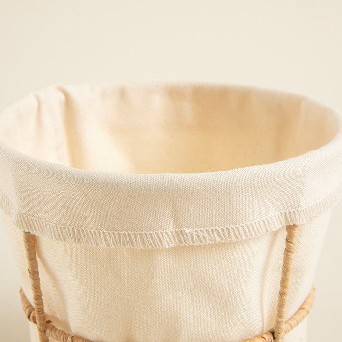 Breaddi Fabric Bread Basket 15x15 cm Natural