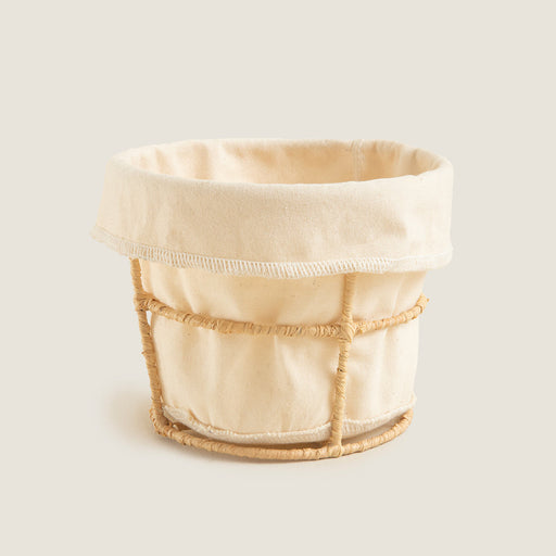 Breaddi Fabric Bread Basket 12x9 cm Natural