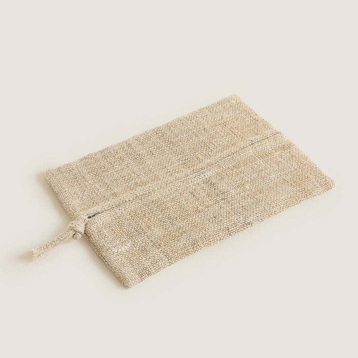 Hiyali Rectangle Multi-purpose Pouch 19x25 cm Natural