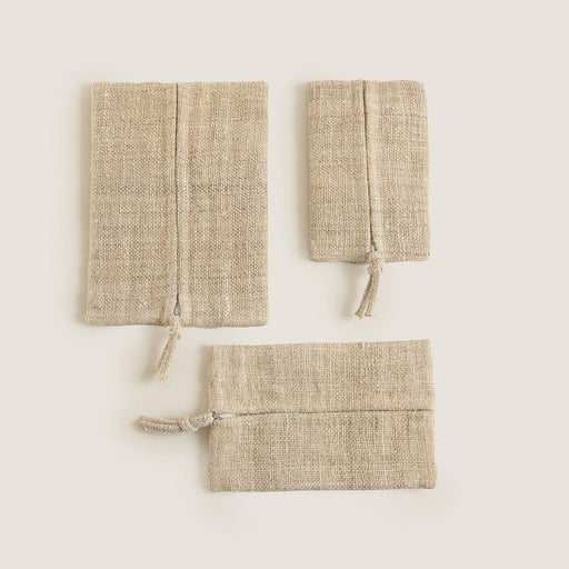 Hiyali Rectangle Multi-purpose Pouch 19x25 cm Natural