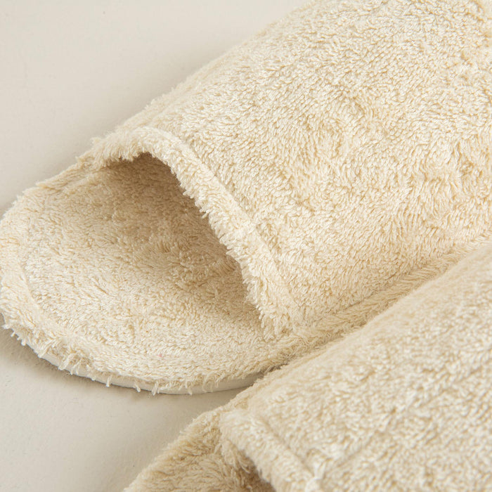 Terry Towel Bathroom Slippers Natural