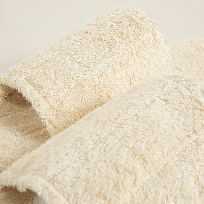 Terry Towel Bathroom Slippers Natural