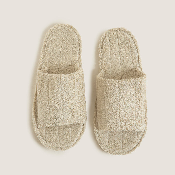 Sage Towel Bathroom Slippers Natural