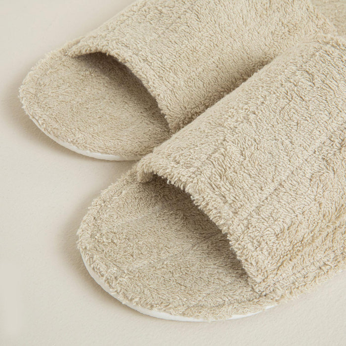 Sage Towel Bathroom Slippers Natural