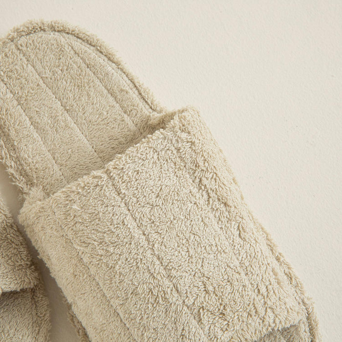 Sage Towel Bathroom Slippers Natural