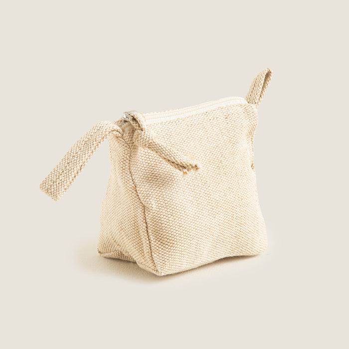 Jillo Triangle Makeup Bag 12x10 cm Natural