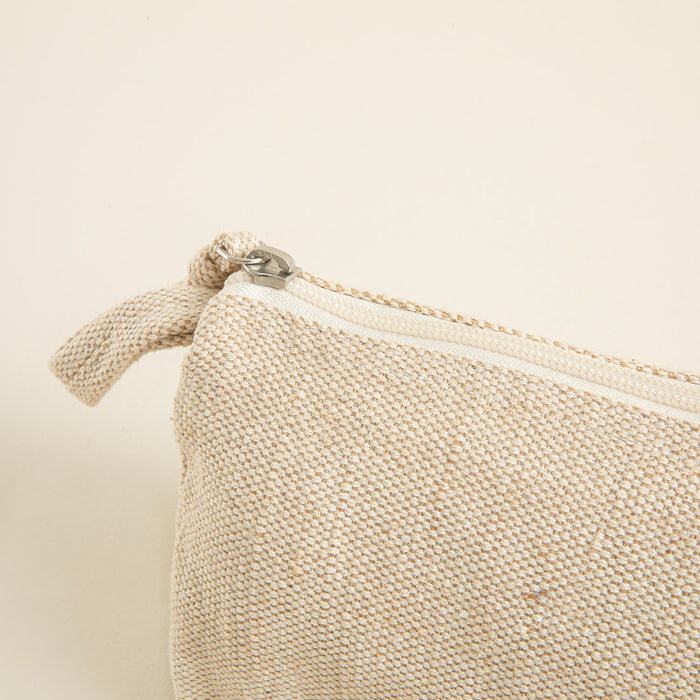 Jillo Triangle Makeup Bag 12x20 cm Natural