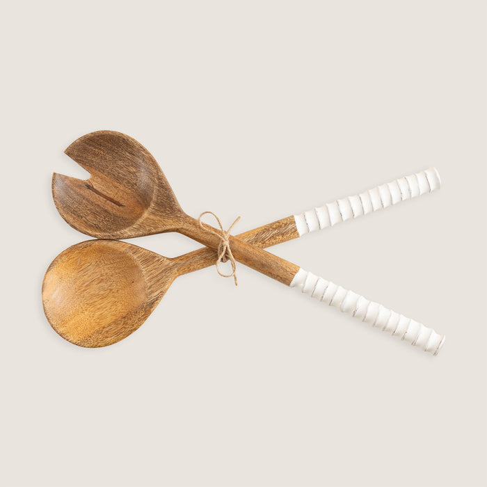 Vintage Serving Spoon Set Natural