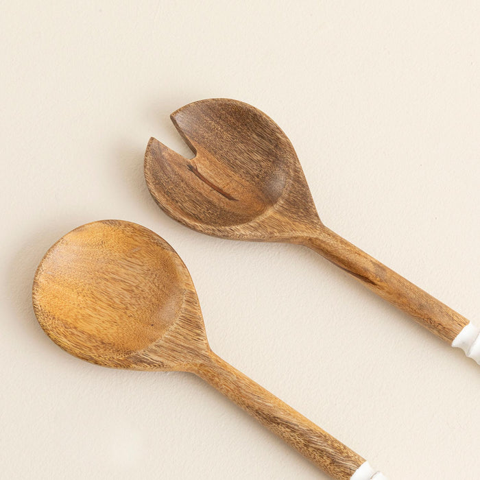 Vintage Serving Spoon Set Natural