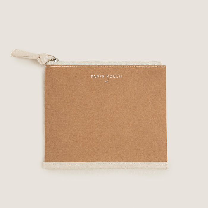 Kanvas Zipper Pouch A5 Natural