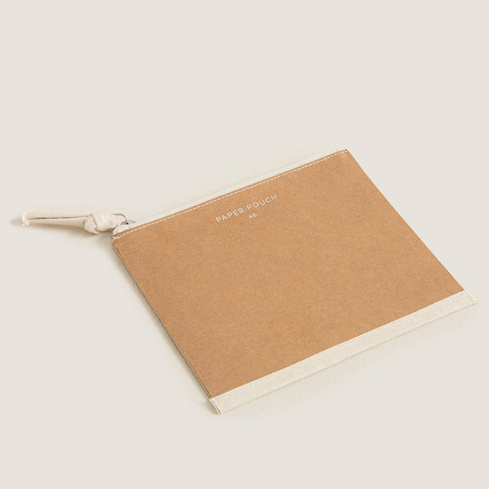 Kanvas Zipper Pouch A5 Natural